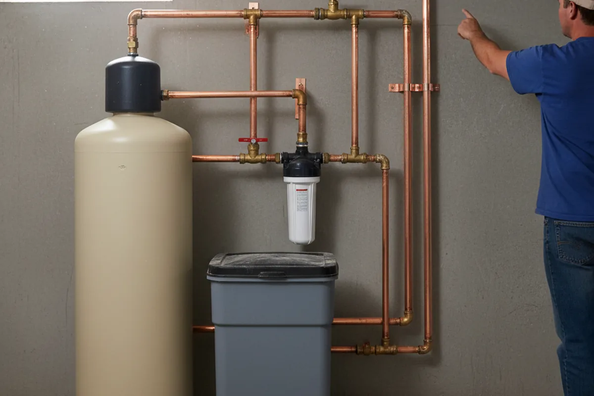 Whole-house water treatment system installed in North Branch